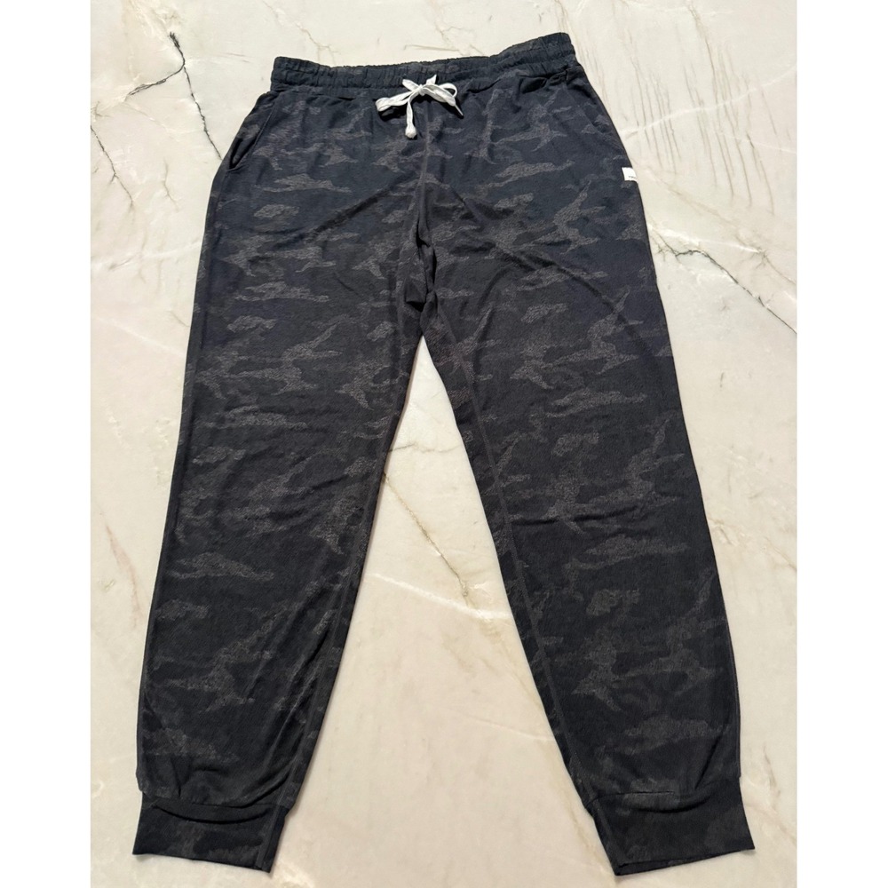 Vuori Performance Jogger Charcoal Camo Stretch Lounge Pants Womens Medium VW303